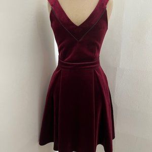 Maje Velvet Scuba Dress